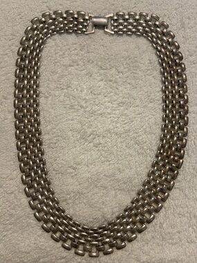 Multi-Row Silver-Tone Chain Necklace - Women Jewelry